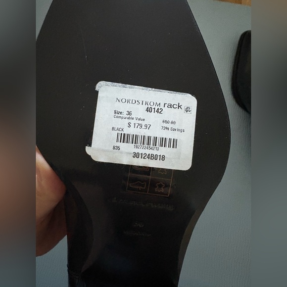 New Alexander Wang black slick 40 cowboy ankle boots in leather Sz36 MSRP:$650 - Picture 8 of 12